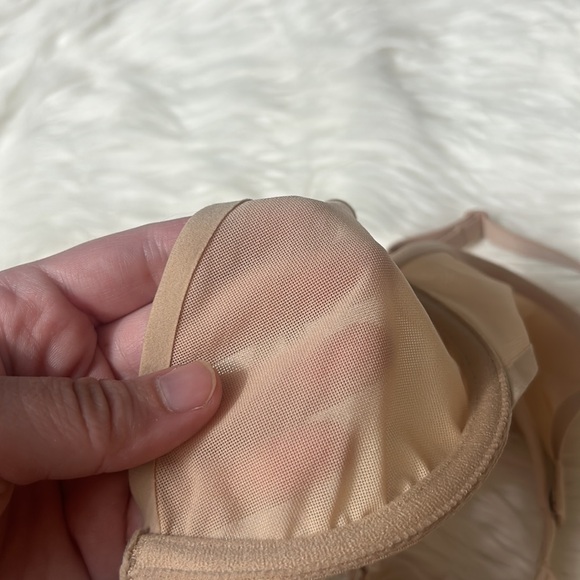 NWT Smoothez By Aerie Beige Underwire Mesh Balconette Bra 32B - Picture 9 of 11
